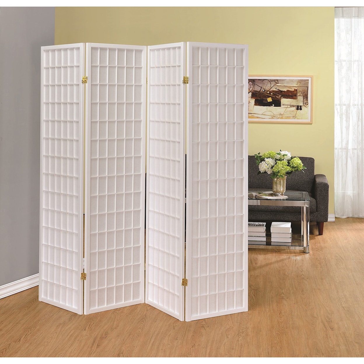 Coaster Folding Screens Four Panel Folding Screen