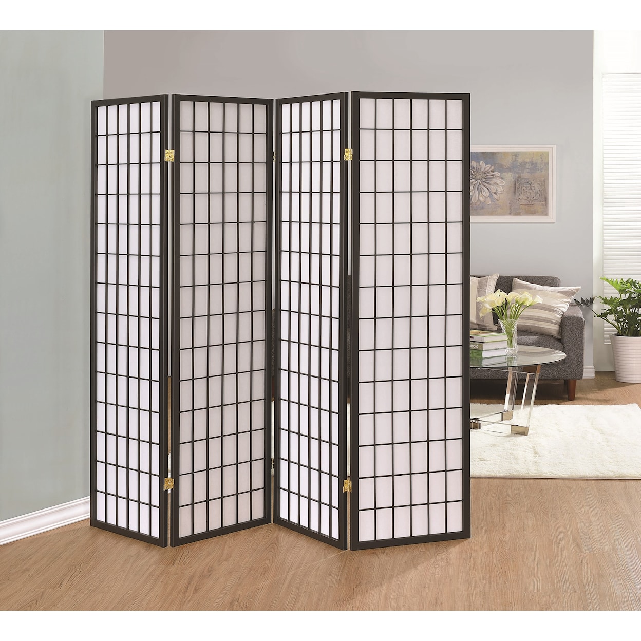 Coaster Folding Screens Four Panel Folding Screen