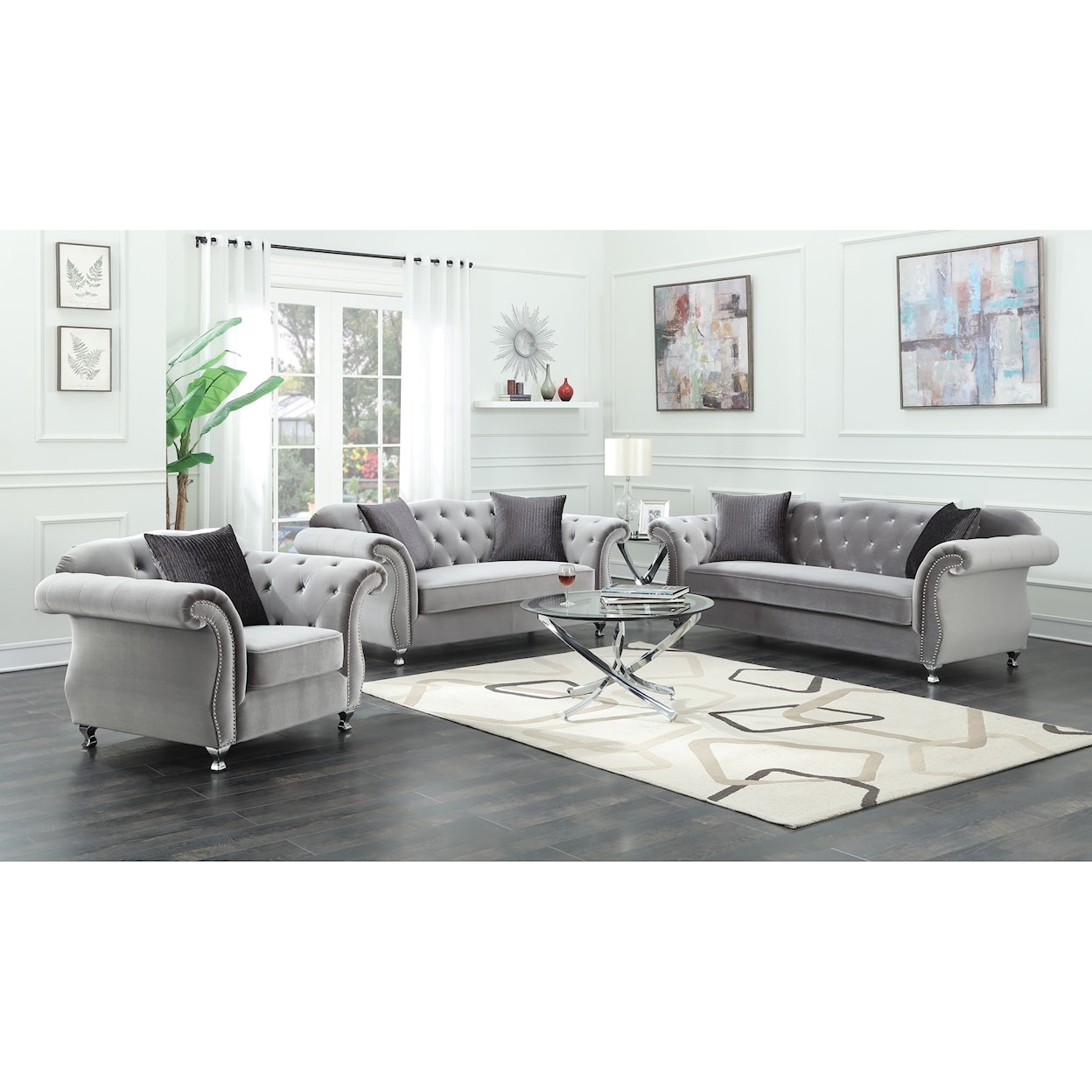 Michael Alan CSR Select Frostine Stationary Living Room Group