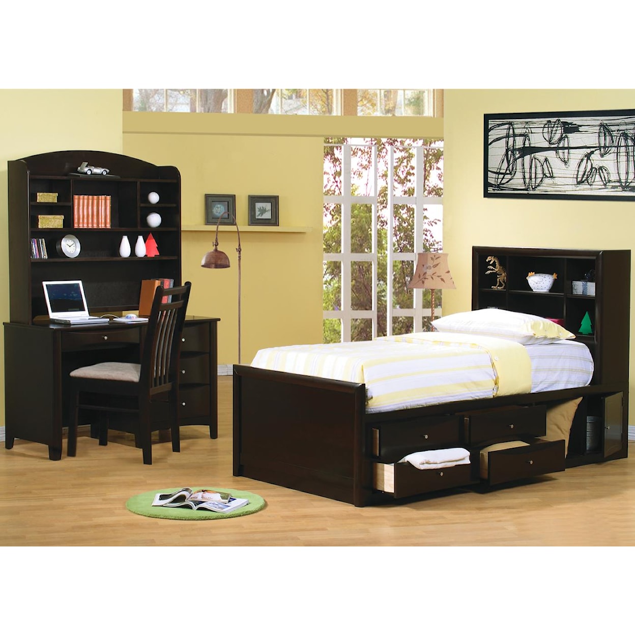 Coaster Phoenix Twin Bookcase Bed