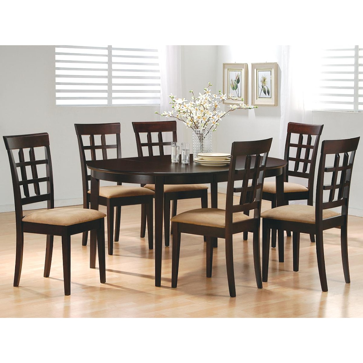 Coaster Mix & Match 7 Piece Dining Set