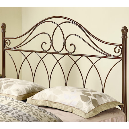 Full/Queen Brown Metal Headboard