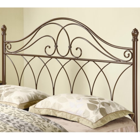 Full/Queen Brown Metal Headboard