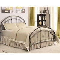 Metal Curved King Bed