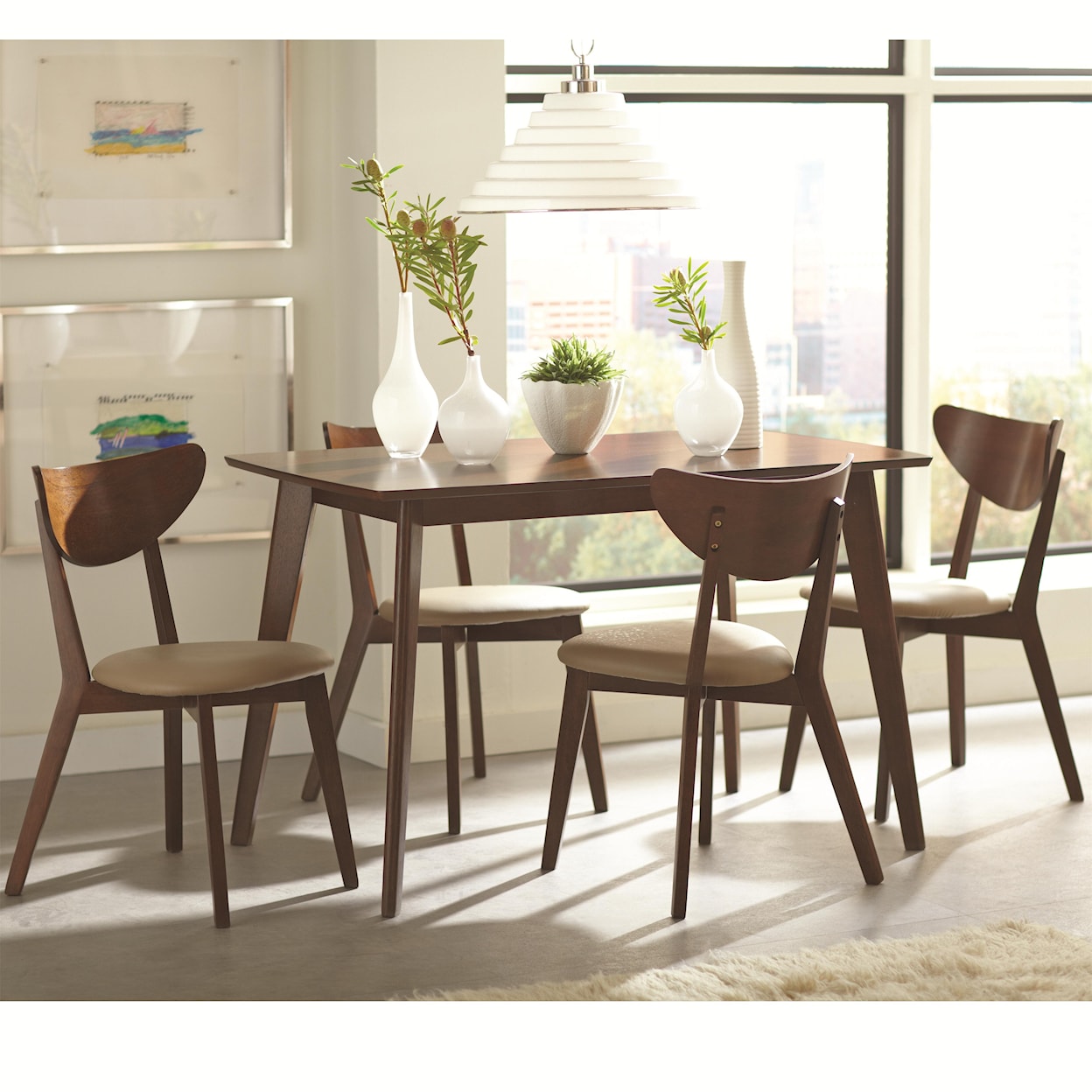 Coaster Kersey 5 Piece Dining Set