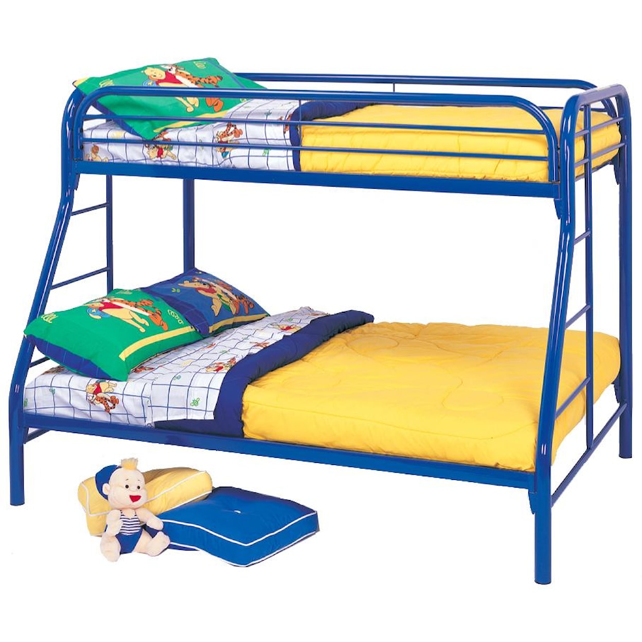 Coaster Metal Beds Twin Over Full Bunk Bed