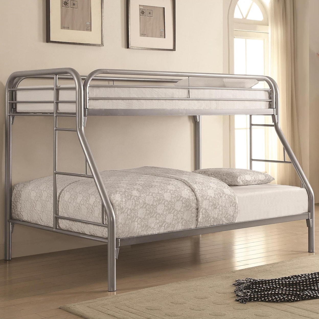 Coaster Metal Beds Twin Over Full Bunk Bed
