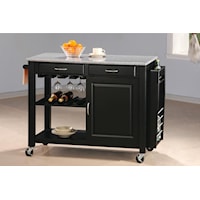 Kitchen Cart with Granite Top