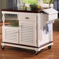 Cherry Topped Kitchen Cart