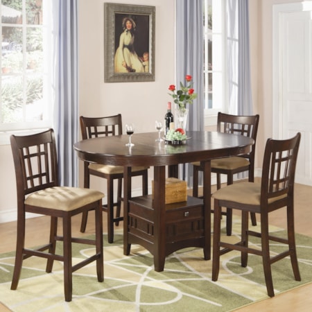 5 Piece Counter Table and Chair Set