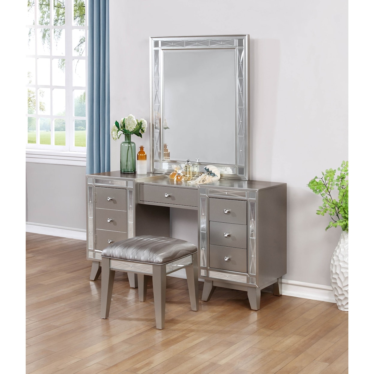 Coaster Leighton Vanity Desk & Stool