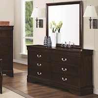 Drawer Dresser & Square Mirror