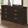 Michael Alan CSR Select Louis Philippe 202 Dresser & Mirror