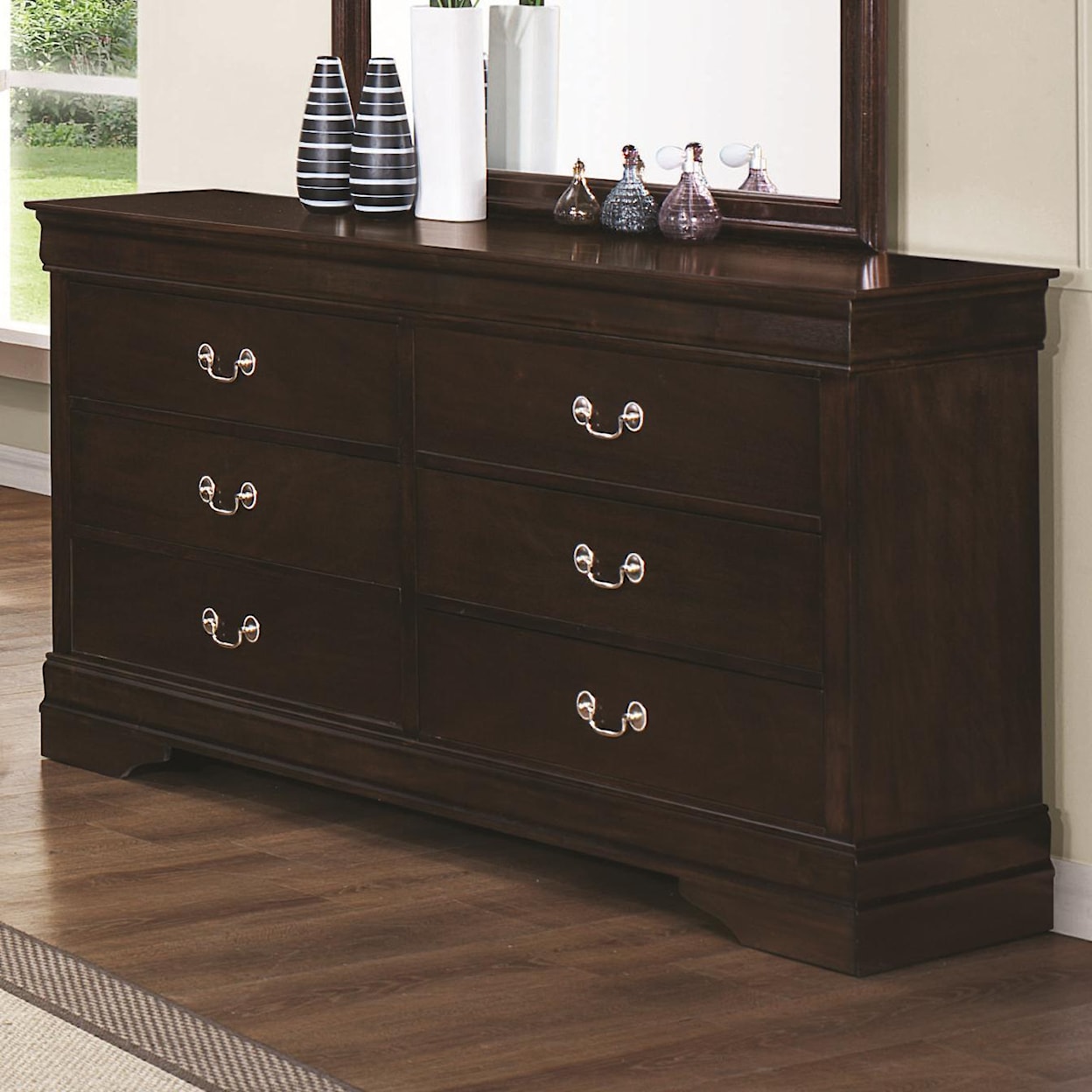 Michael Alan CSR Select Louis Philippe 202 Dresser & Mirror