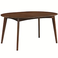 Mid-century Modern Casual Solid Wood Dining Table 