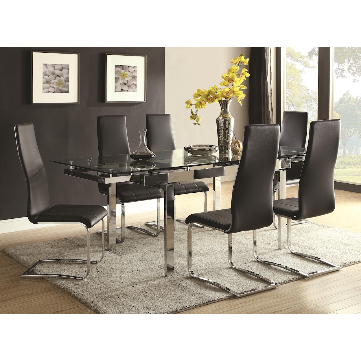 Coaster Modern Dining Contemporary Dining Room Set