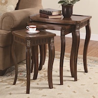 3 Piece Curved Leg Nesting Tables