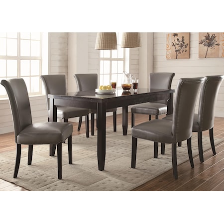 7 Piece Dining Table & Chair Set