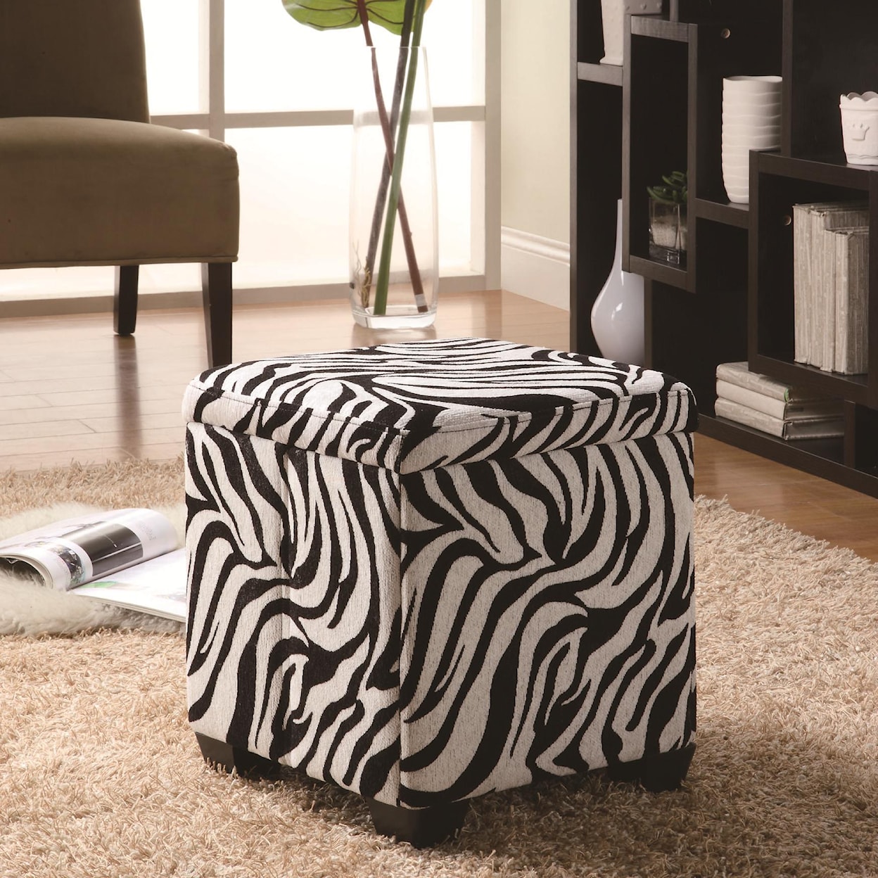 Coaster Furniture Ottomans Square Fabric Ottoman