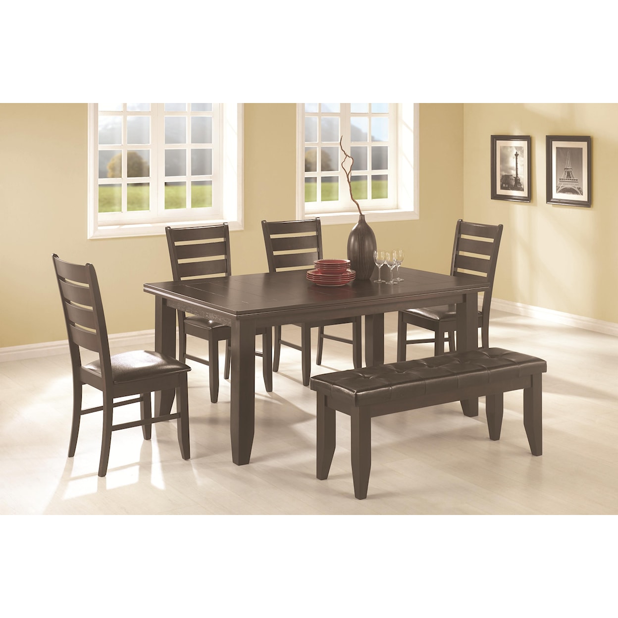 Coaster Page 6 Piece Dining Set