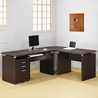 Contemporary L Shaped Computer Desk