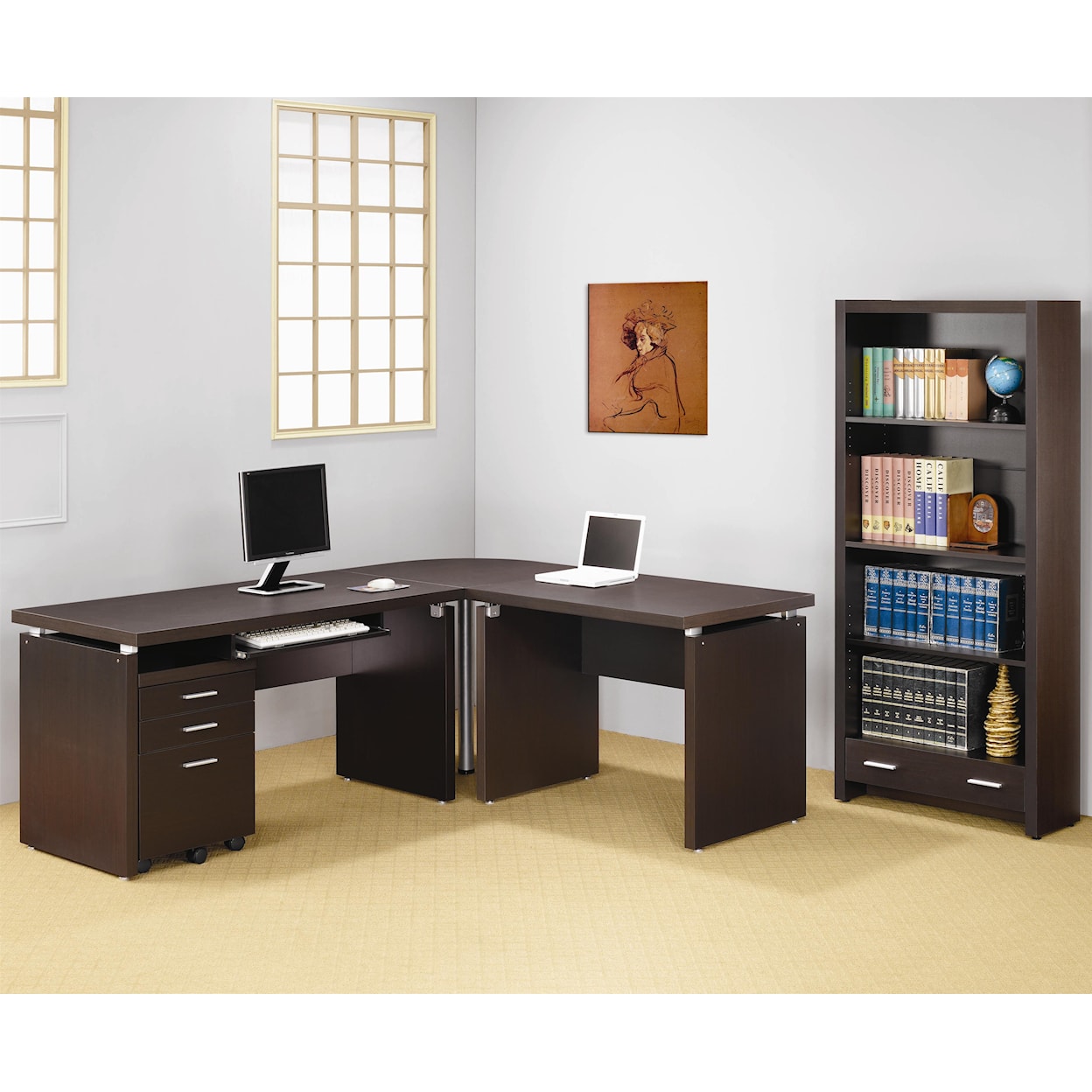 Coaster Skylar L Shape Desk