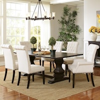 Pedestal Table and Chair Set