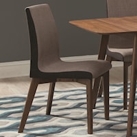 Dining Side Chair with Curved Back