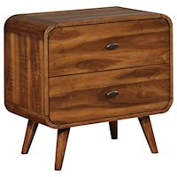 Mid-Century Modern 1 Drawer Nightstand