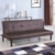 Coaster Sofa Beds and Futons Leatherette Sofa Bed Piping