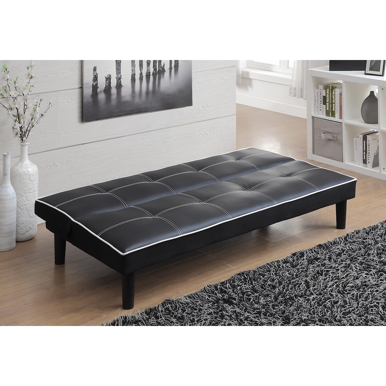 Coaster Sofa Beds and Futons BLACK & WHITE KLIC KLAC |