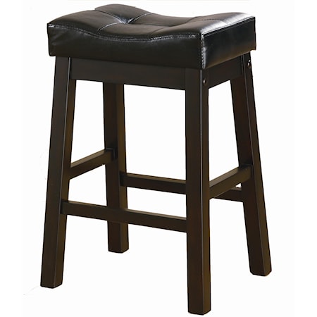 DON BLACK AND BROWN COUNTER | HEIGHT STOOL