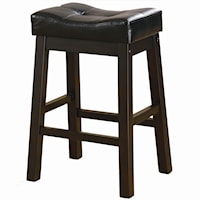 24" Upholstered Seat Bar Stool