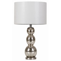 Metallic Finish Table Lamp