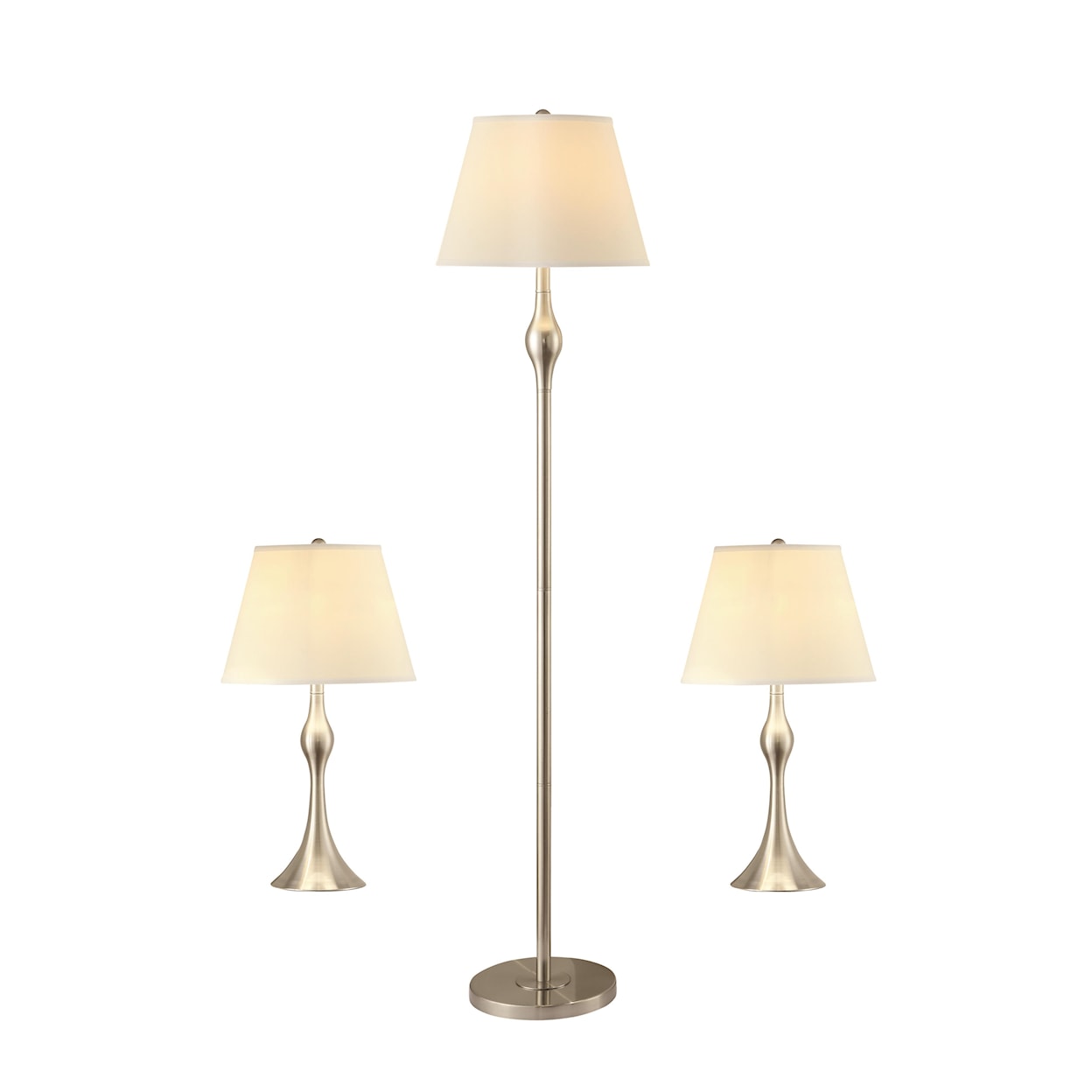 Michael Alan CSR Select Table Lamps 3PC Lamp Set