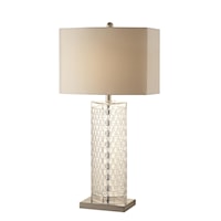 Contemporary Clear Glass Lamp