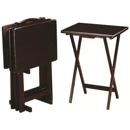 5 Piece Tray Table Set