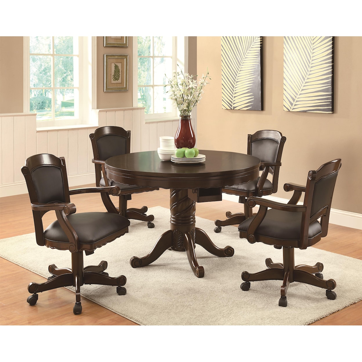 Coaster Turk 5 Piece Game Table Set