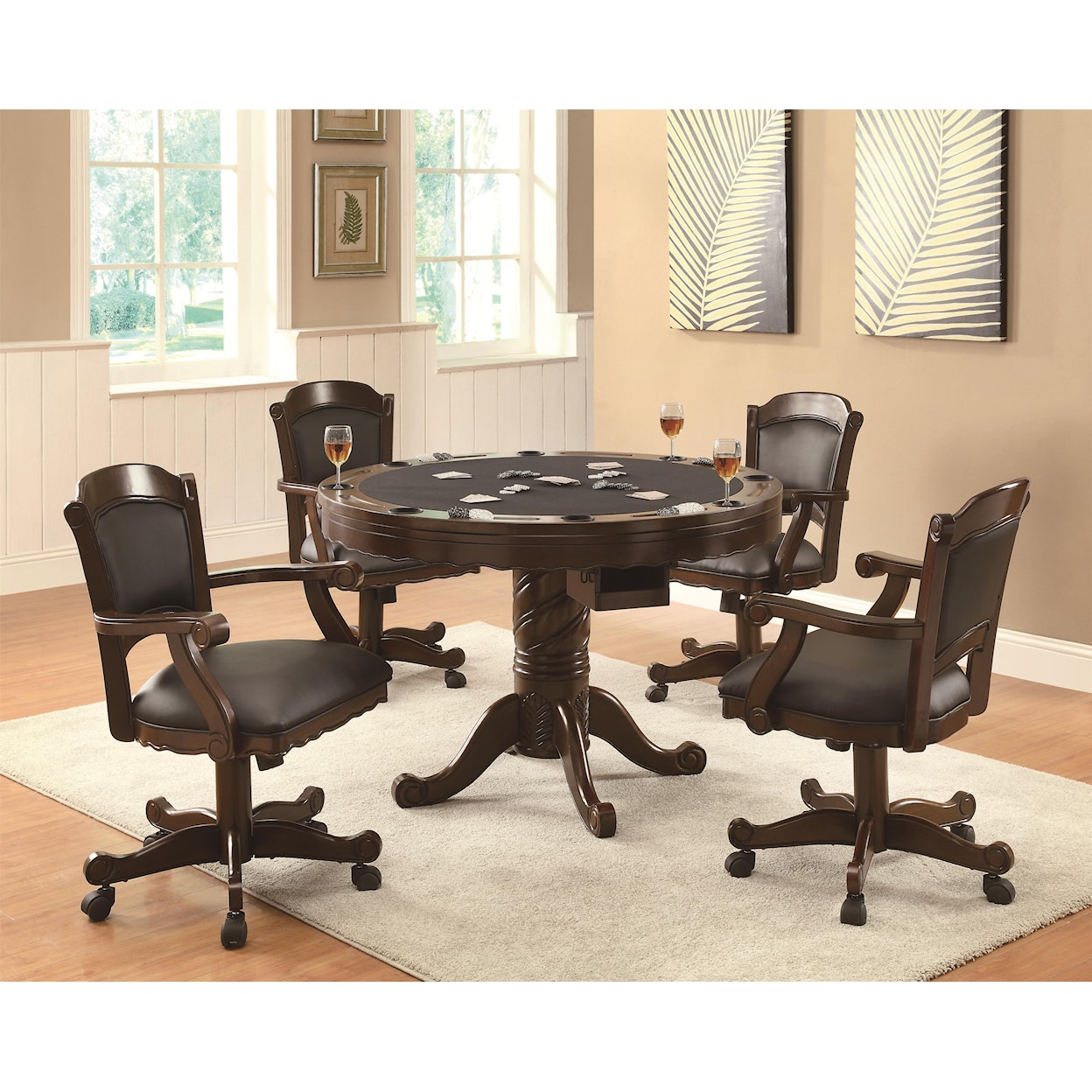 Michael Alan CSR Select Turk 5 Piece Game Table Set