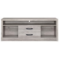 DOUBLE DRAWER GREY TV CONSOLE |