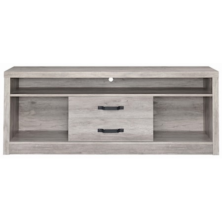 DOUBLE DRAWER GREY TV CONSOLE |