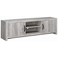 Modern TV Console with Grey Finish