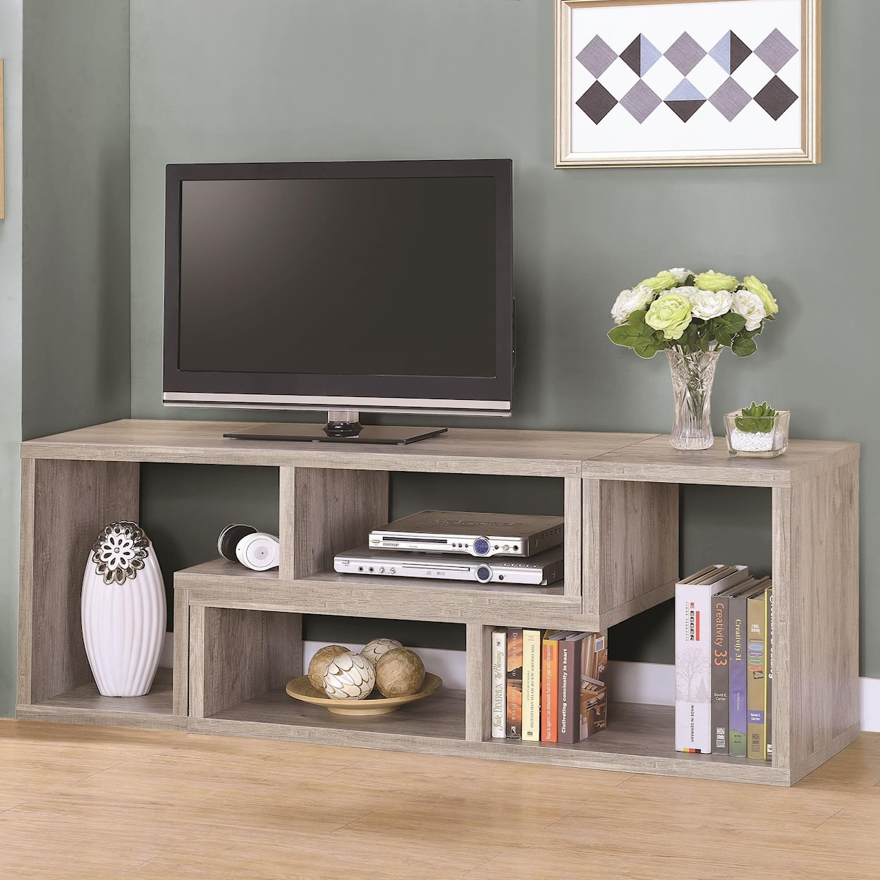 Coaster TV Stands GREY DRIFTWOOD TV CONSOLE |