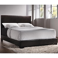Contemporary Queen Upholstered Low-Profile Bed