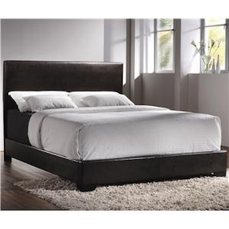 Queen Upholstered Low-Profile Bed