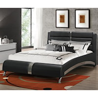 Modern Queen Jeremaine Upholstered Bed