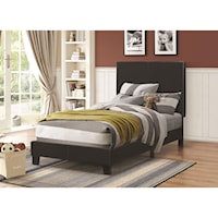 Upholstered Low-Profile Twin Bed