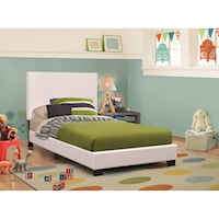 Upholstered Low-Profile Twin Bed