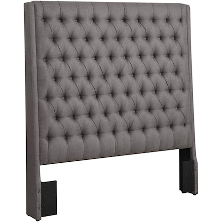 Upholstered King Headboard with Diamond Tufting