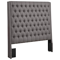 Upholstered California King Headboard with Diamond Tufting